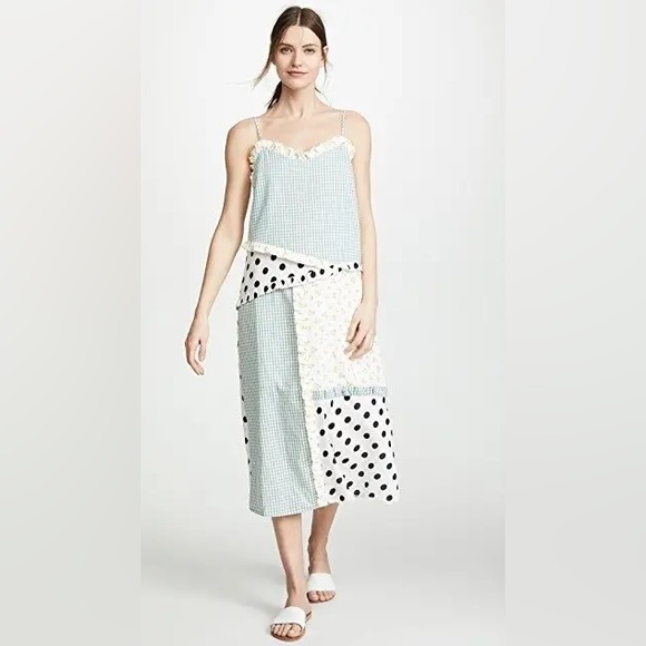 English Factory Mixed Print Slip Dress size Small - Picture 7 of 8